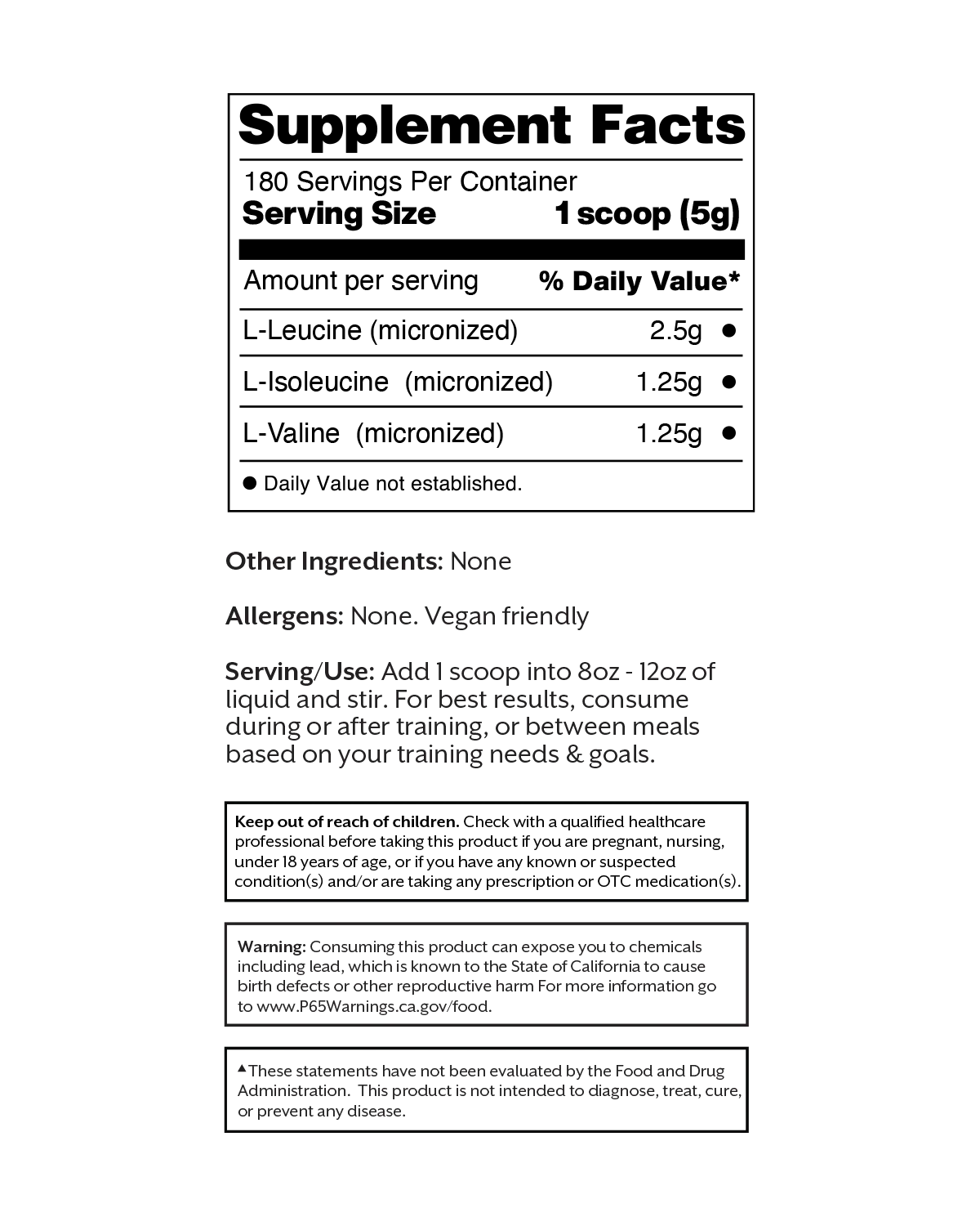 Unflavored BCAA Powder - Image 3
