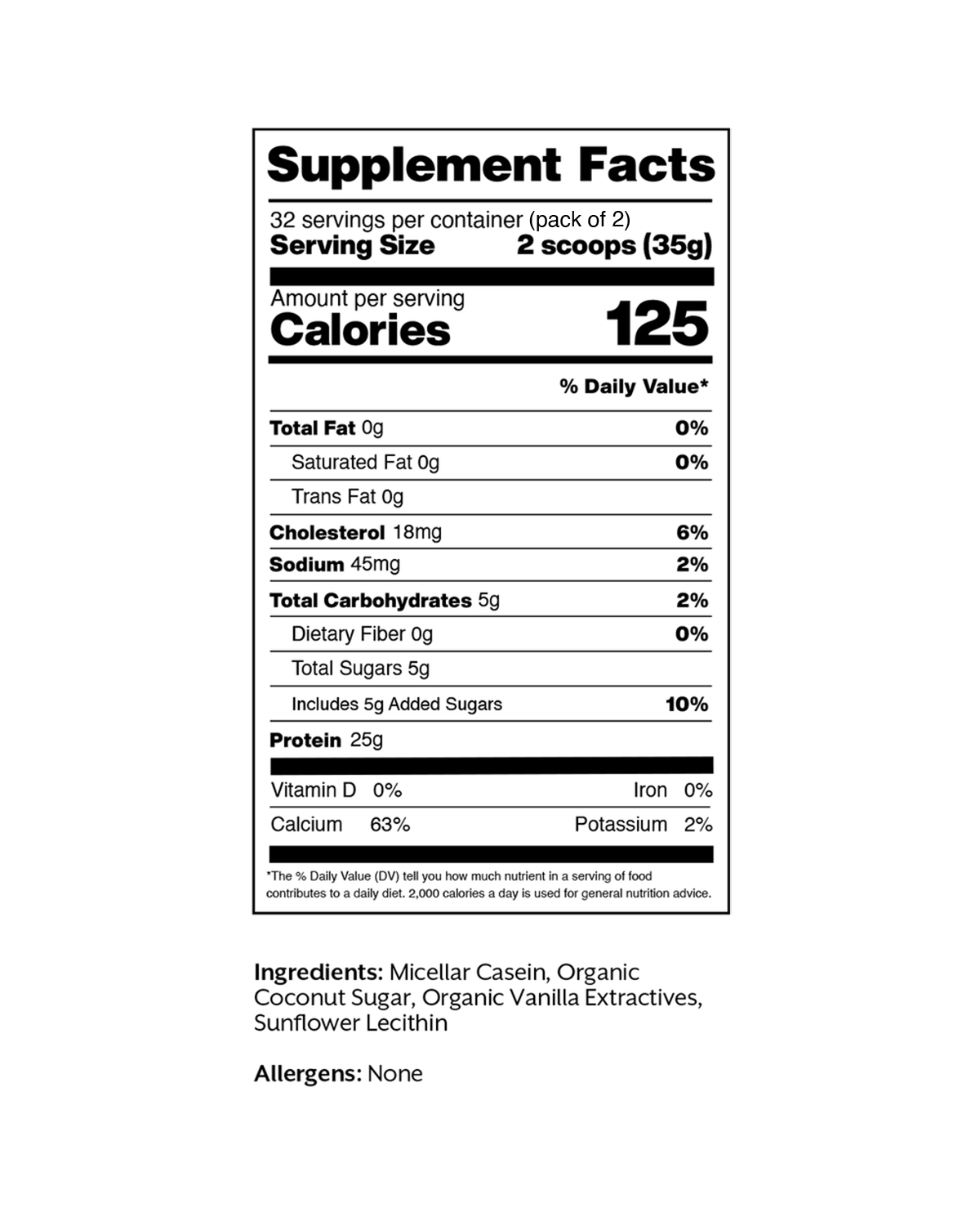 Vanilla Casein Protein Powder - Image 5